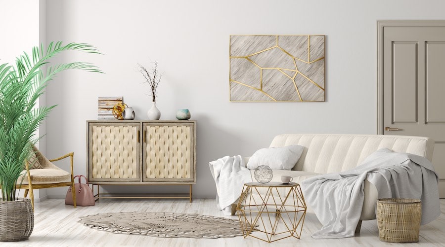 Modern interieur winters Scandinavische stijl