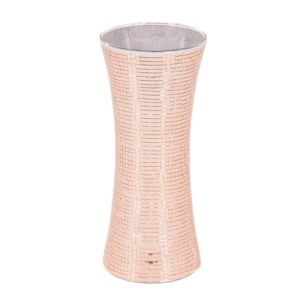 Vaas Disco Glas Rose Goud 12,5x12,5x30cm
