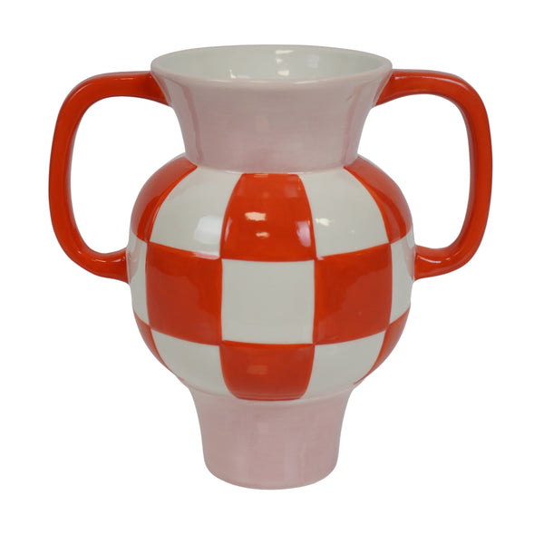 Vaaskan Keramiek Oranje/Roze 22x14,5x22,5cm