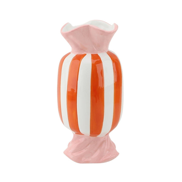 Vaas Toffee Snoepje Dolomiet Oranje/Roze 9,5x9,5x21cm
