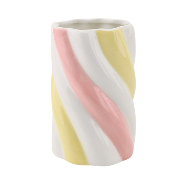 Vaas Kabel Spek Dolomiet Geel/Roze 10x10x15cm