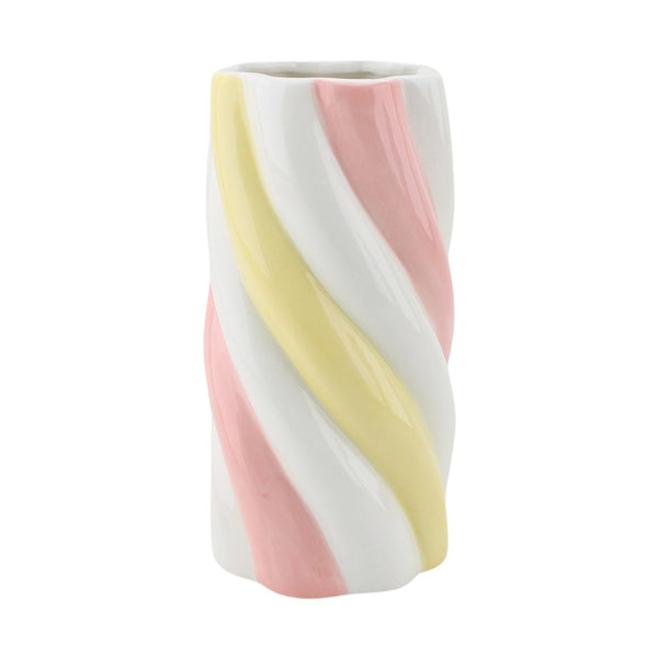 Vaas Kabel Spek Dolomiet Geel/Roze 10,5x10,5x20cm
