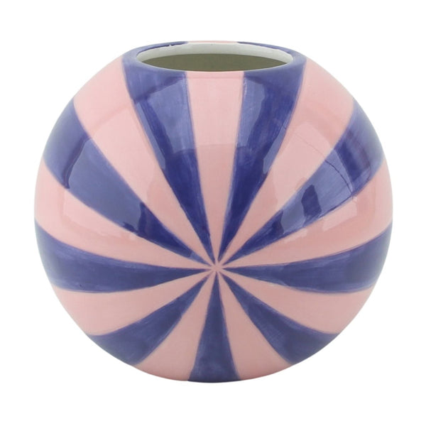 Vaas Swirl Dolomiet Roze/Violet 20x20x17cm
