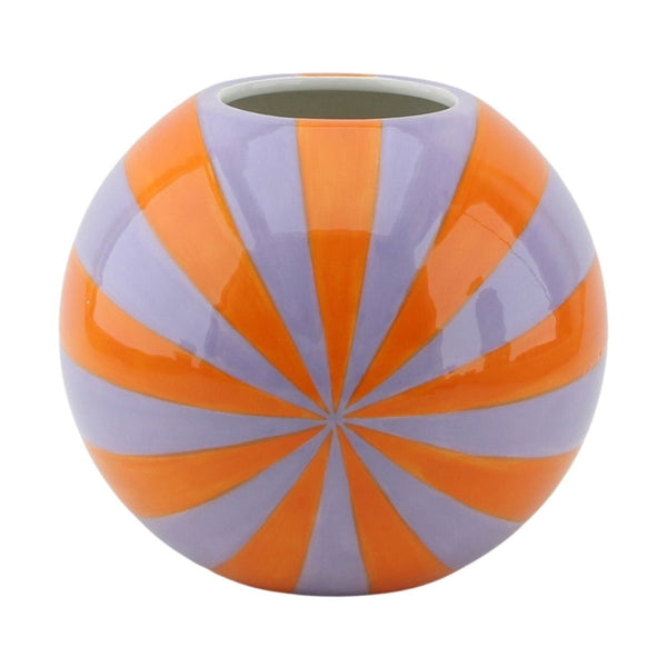 Vaas Swirl Dolomiet Oranje/Lila 20x20x17cm