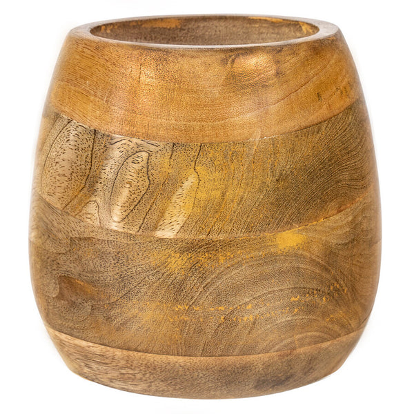 Bestekhouder Mangohout 13x13x18cm
