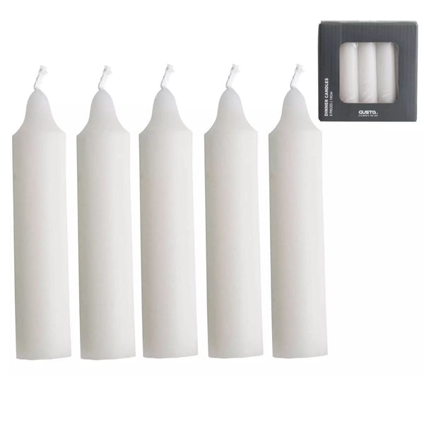 Dinerkaarsen set-van-5 wit 2x2x10cm
