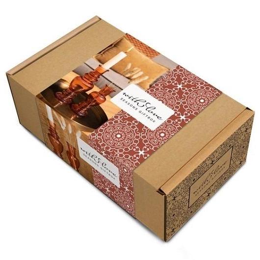 Giftbox Ideas 4 Seasons With Love oranje 17x12x7cm