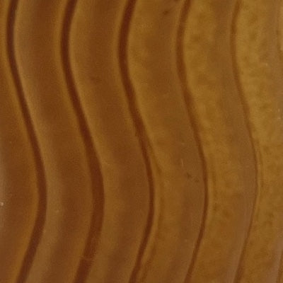 Kaarsenhouder Wave mat oranje-bruin 5x5x7cm