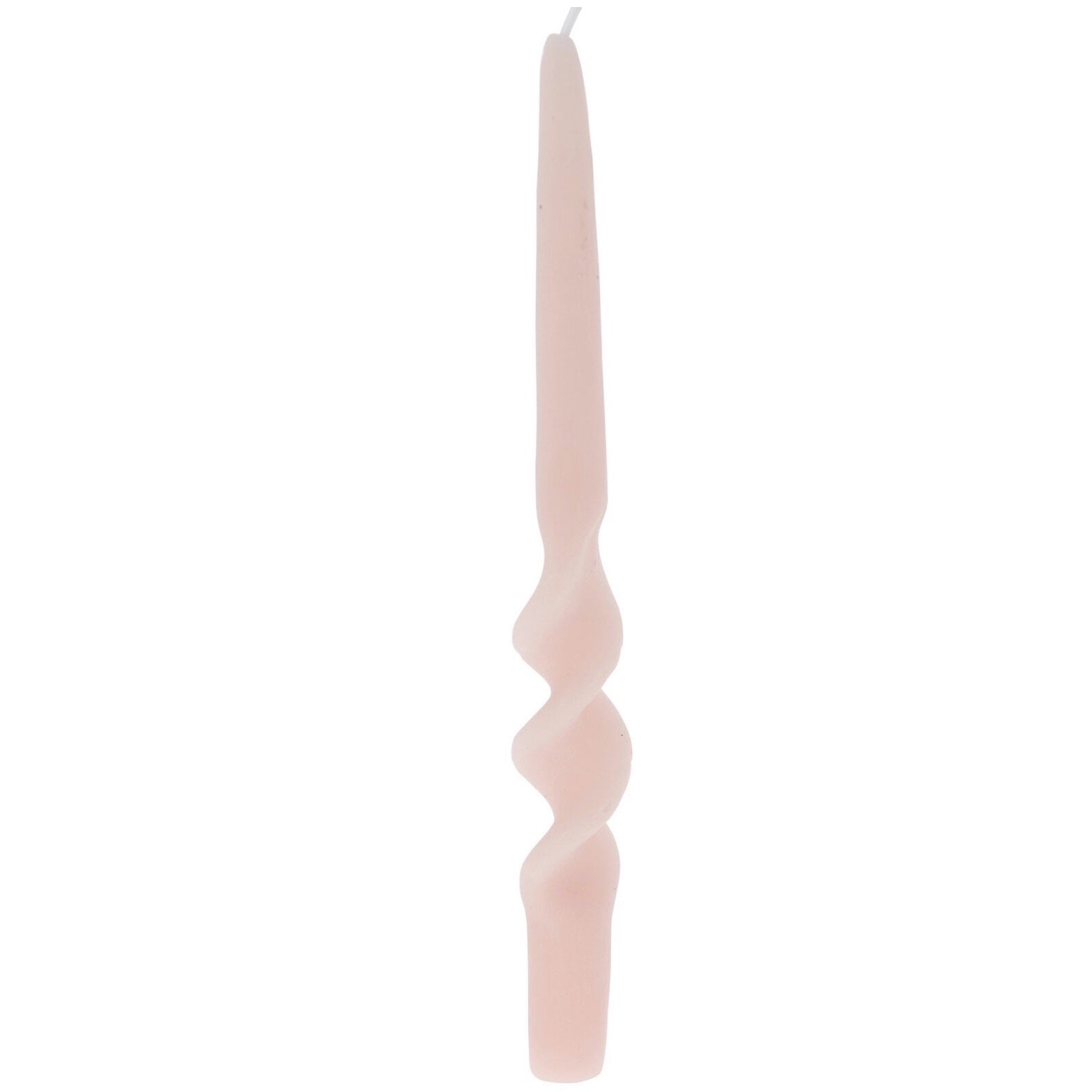 Kaarsen set-van-2 Gedraaid roze 2x2x25cm