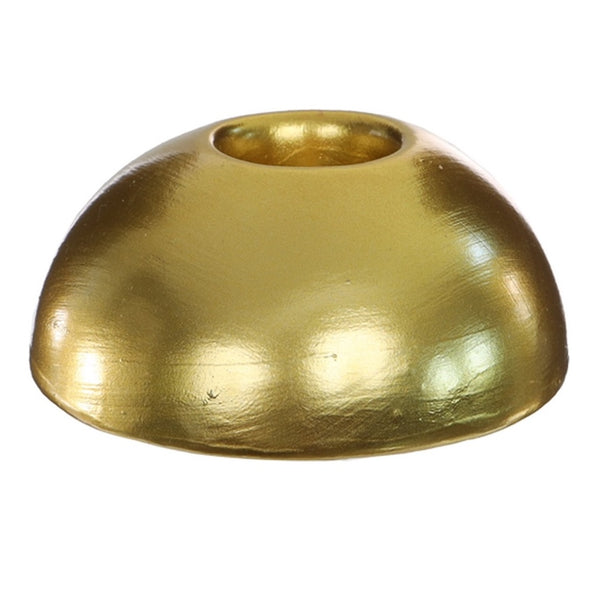 Kandelaar Bol goud 7x7x3cm
