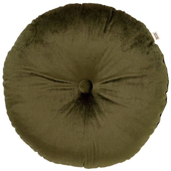 Kussen Olly Military Olive rond 40x40cm