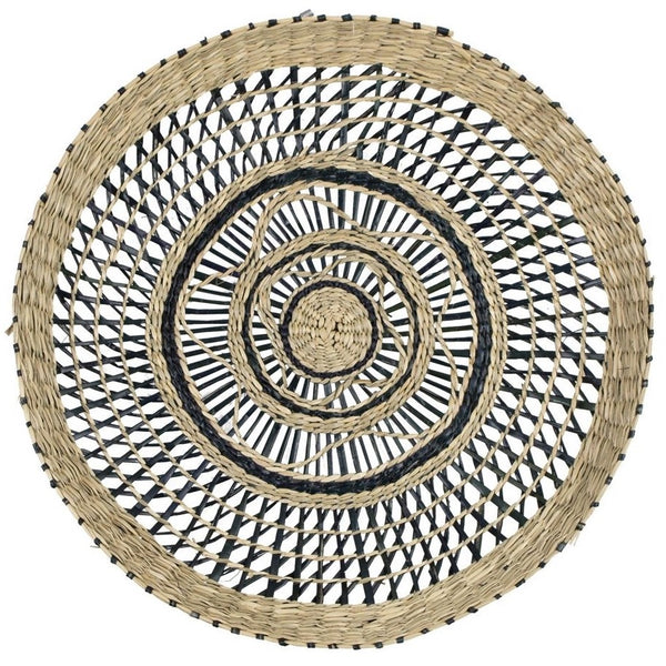 Mandje Muurdeco Open zwart 43x43x9cm