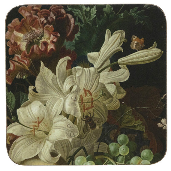 Onderzetters set-van-6 Bloemen en Fruit 10x10cm