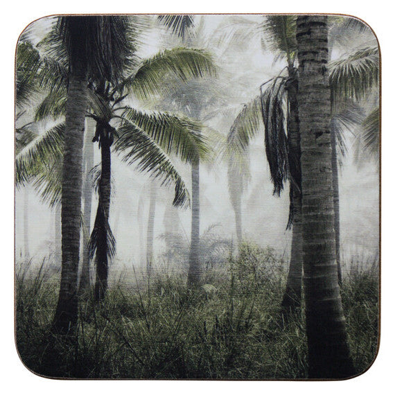 Onderzetters set-van-6 Jungle Mist 10x10cm