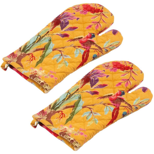 Ovenwanten set-van-2 Paradise Yellow 30x17cm