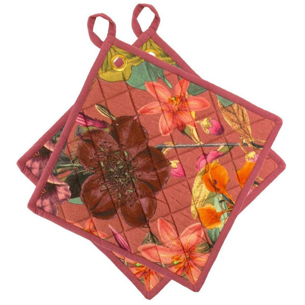 Pannenlappen set-van-2 Feline 25x25cm