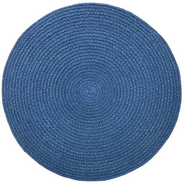 Placemat Robust blauw rond 42x42cm