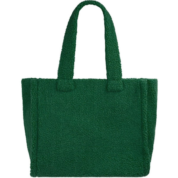 Shopper Teddy groen 38x30x14cm