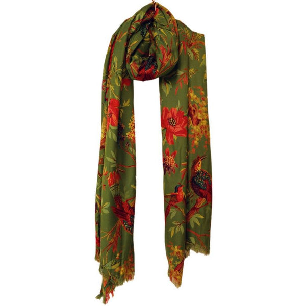 Sjaal Royal Paradise moss 200x100cm