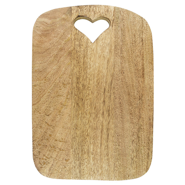 Snijplank Hart Mangohout 35x25x3cm