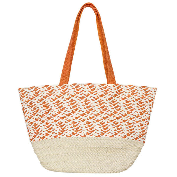 Strandtas Groot oranje 52x31x18cm