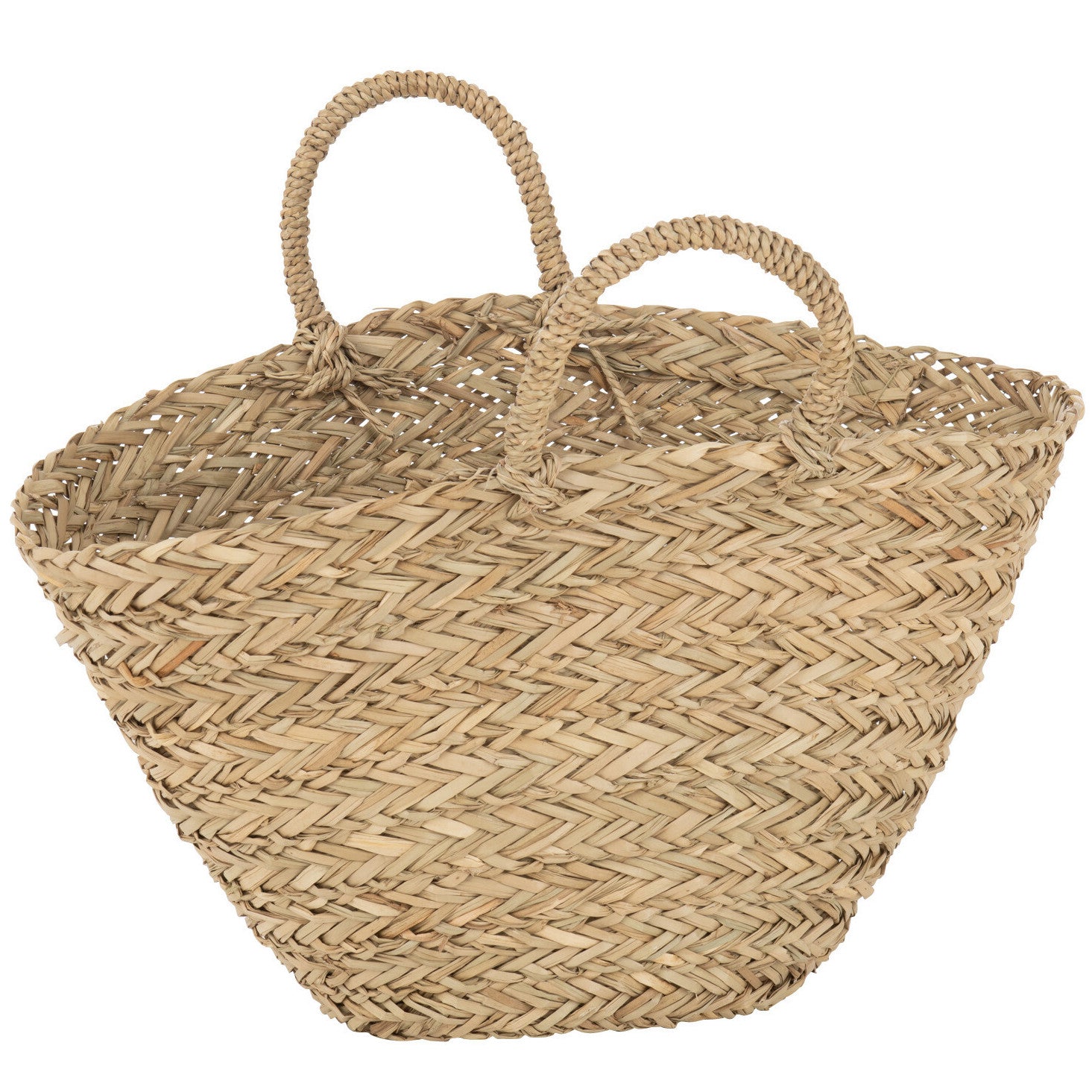 Strandtas Korte Handvatten Jute naturel 58x20x27cm