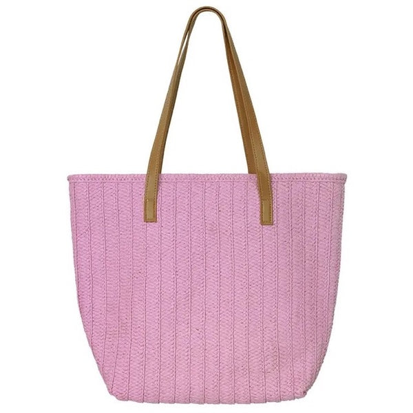 Strandtas Relief paars 46x36x18cm