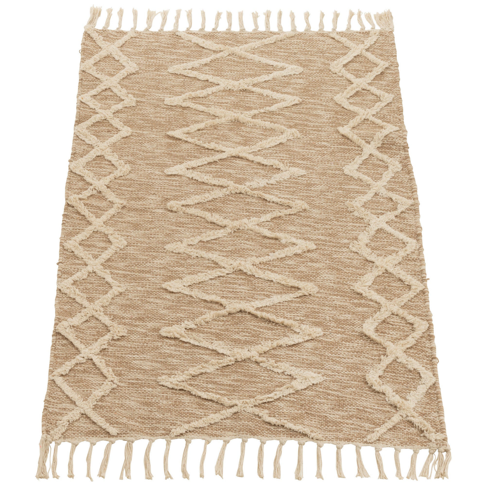 Tapijt Zita Katoen beige 90x60cm