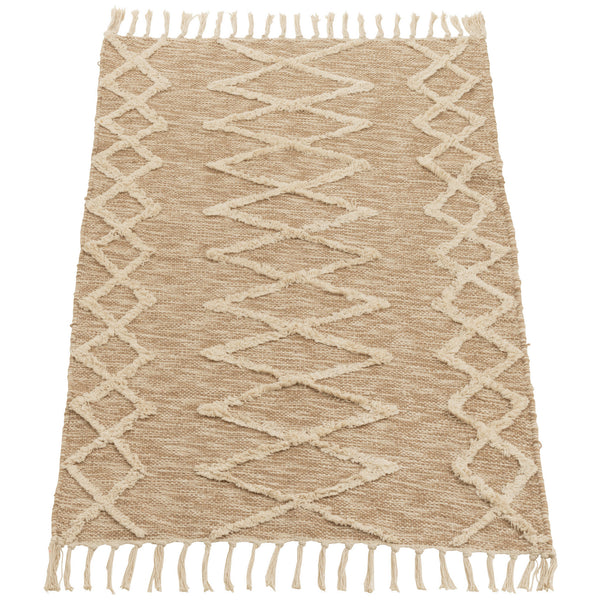 Tapijt Zita Katoen beige 90x60cm