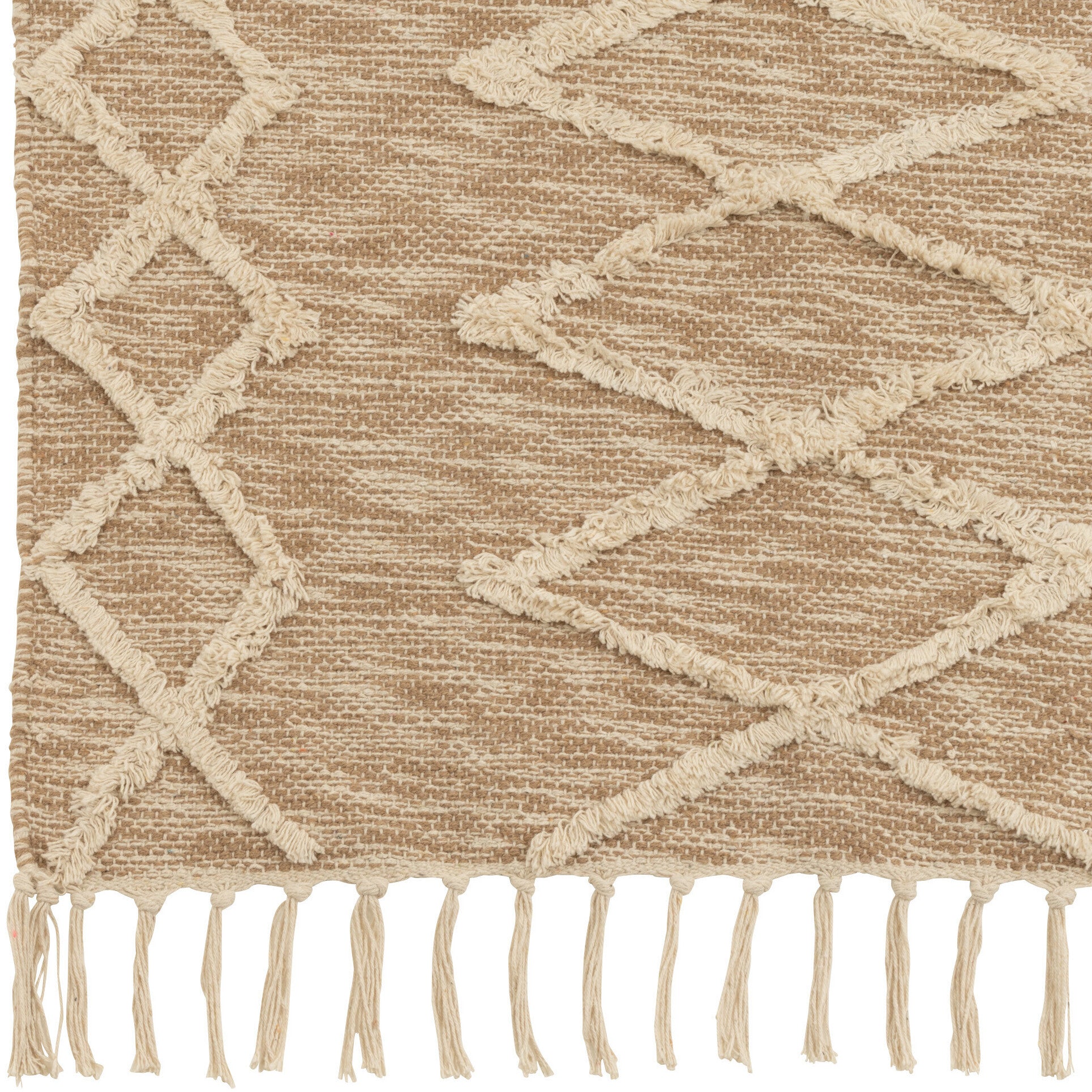 Tapijt Zita Katoen beige 90x60cm