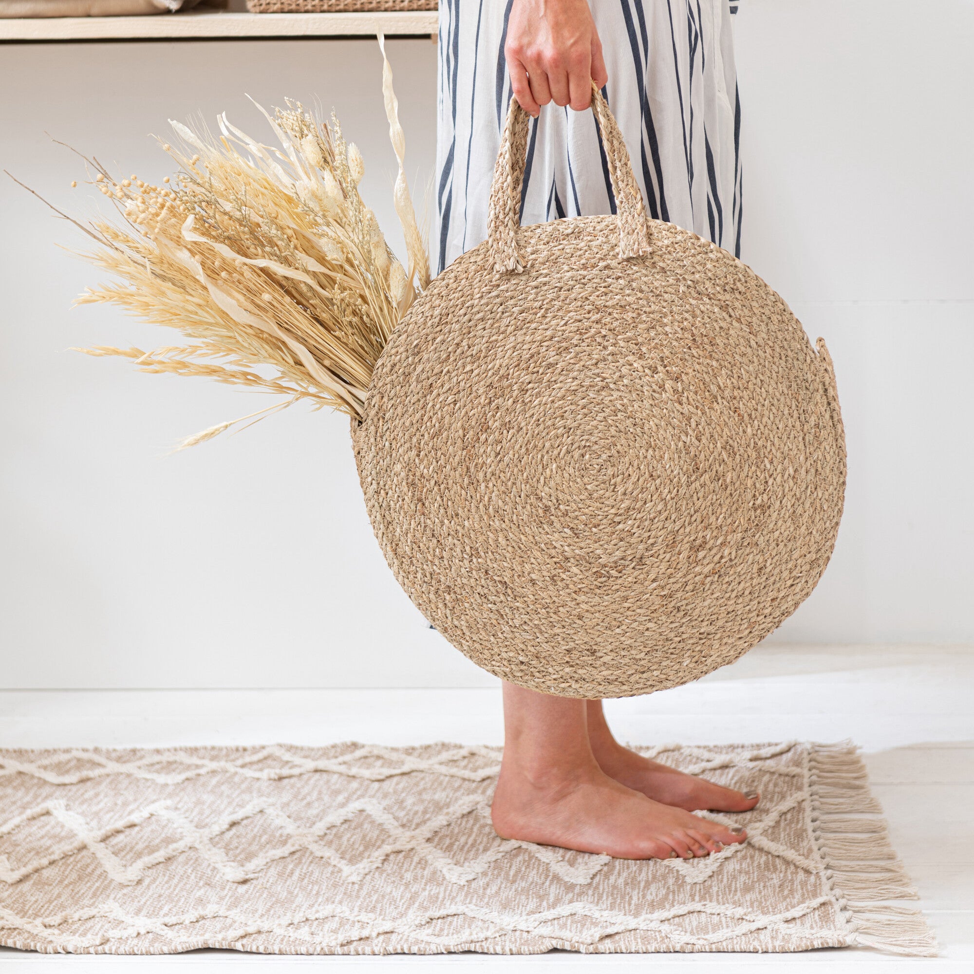 Tapijt Zita Katoen beige 90x60cm