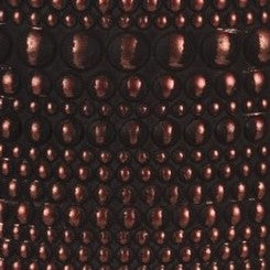 Theelicht Dots koper-zwart 9x9x10cm