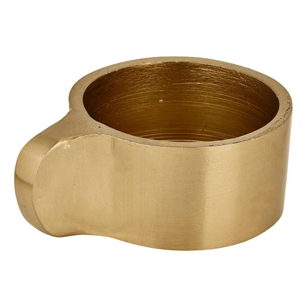 Waxinelichthouder Jellicoe goud 6x5x3cm