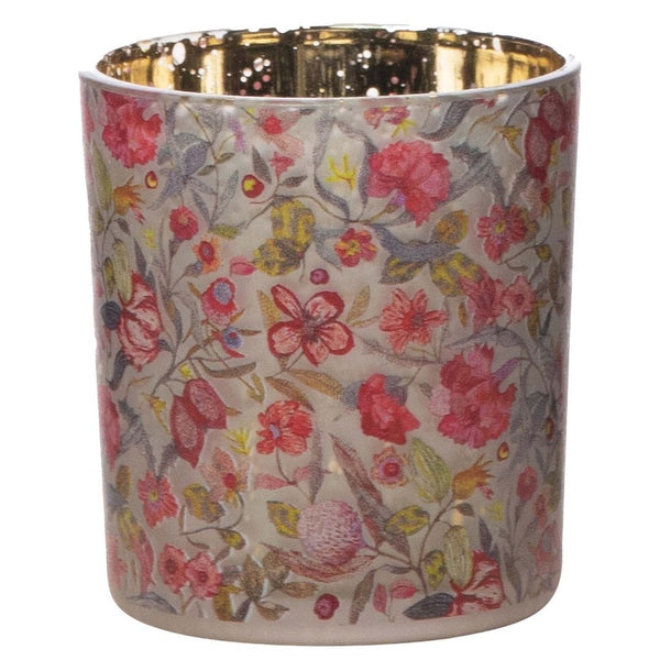 Windlicht Zara Bloemen 8x8x8cm