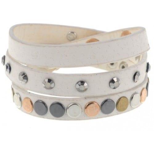 Armband Boton wit