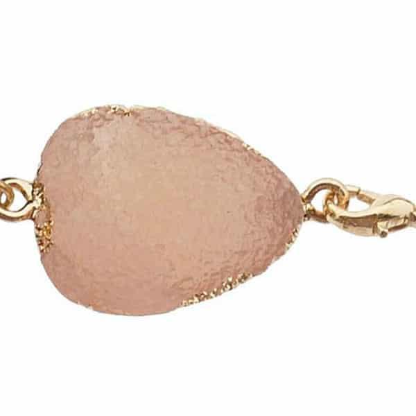 Armband Elegante roze-rood detail