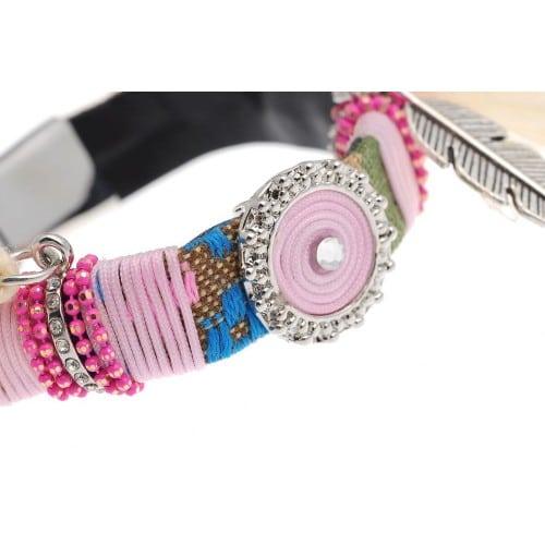 Armband Indiana creme zijaanzicht