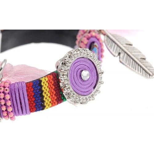 Armband Indiana paars zijkant