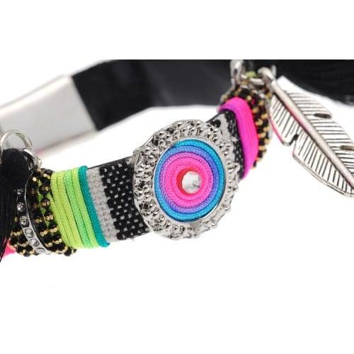 Armband Indiana zwart zijaanzicht
