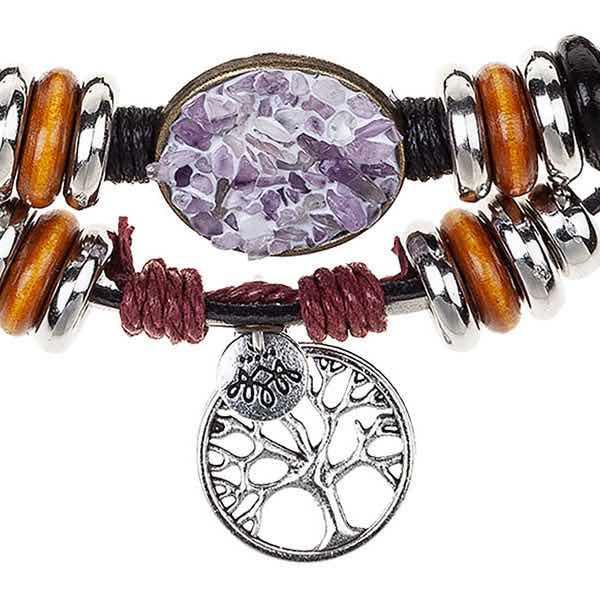 Armband Inota bruin detail