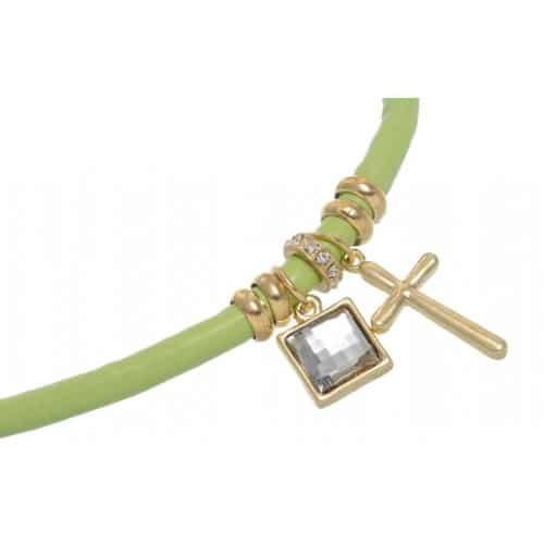 Armband Romano groen detail
