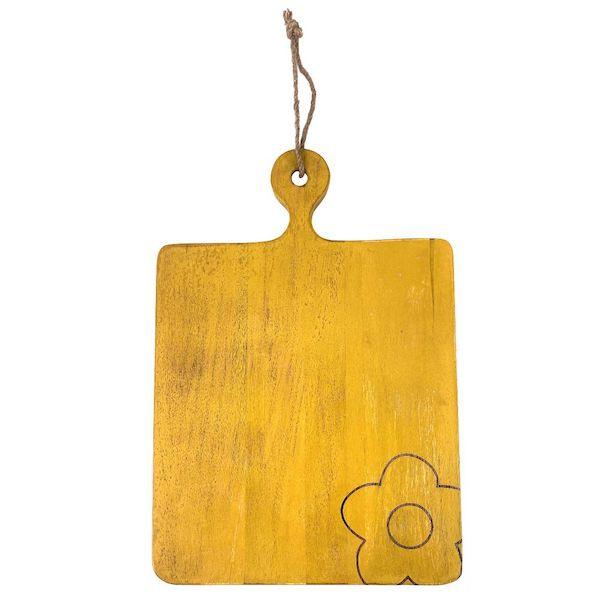 Borrelplank Brava ocre 30x26x2cm achterkant