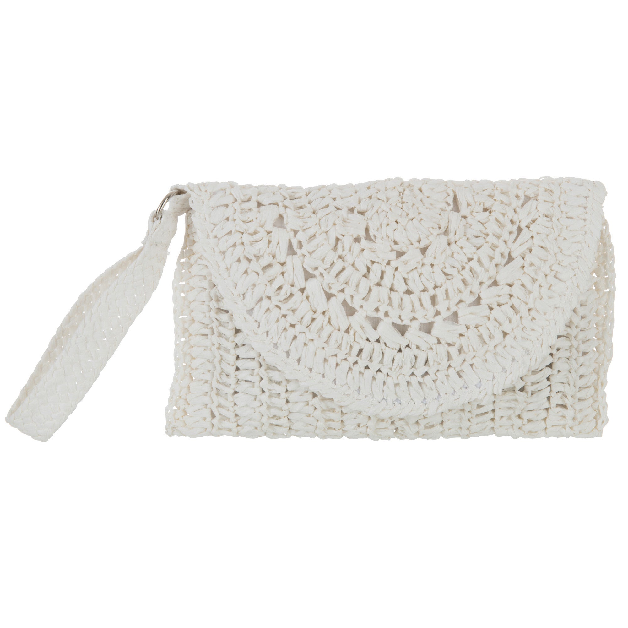 Clutch Band wit 25x16cm