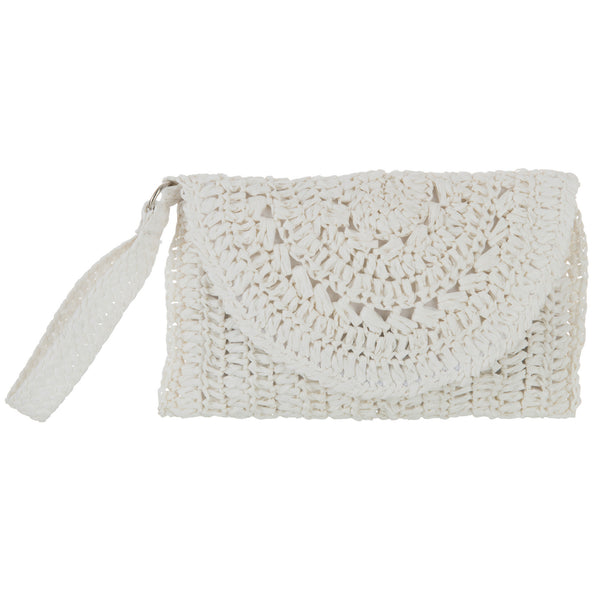 Clutch Band wit 25x16cm