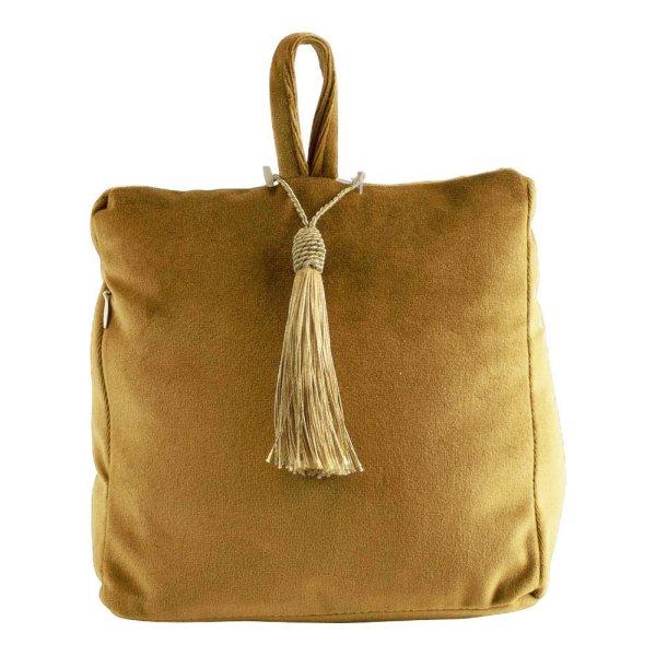 Deurstopper Fluweel koper 18x11x18cm