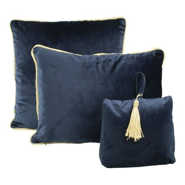 Deurstopper Fluweel navy 18x11x18cm sfeerfoto