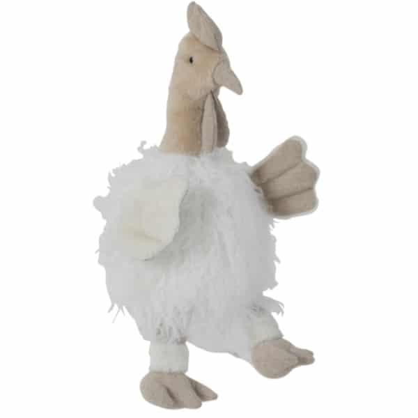 Deurstopper Kip wit L 31x15x40cm