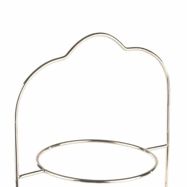 Etagere Luxe 3-laags zilver hoogte 42cm chique afwerking diner
