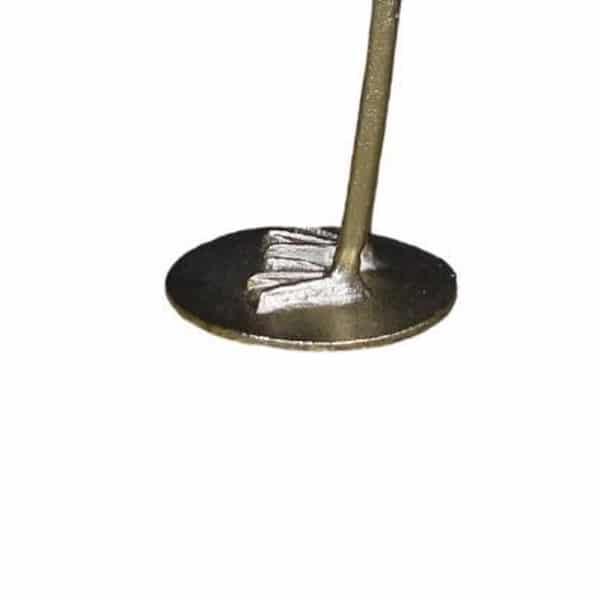 Flamingo goud 11x7x40cm voet