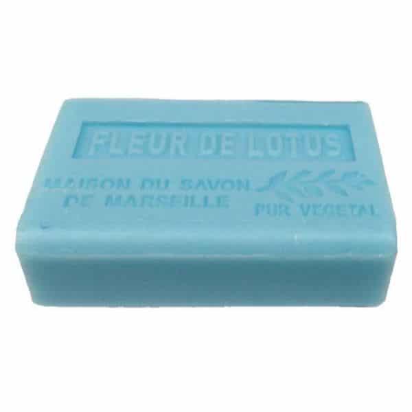 Handzeep Marseille Fleur de Lotus 125gr zijkant